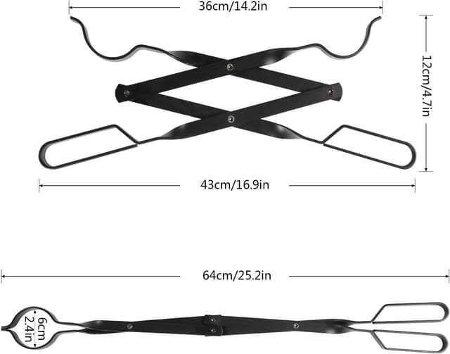 Thumbnail 6 de Uten Pinzas para Chimenea 66 cm
