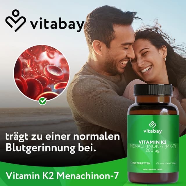 Thumbnail 1 de vitabay Vitamin K2 MK‑7 200 µg 240 Tabletten