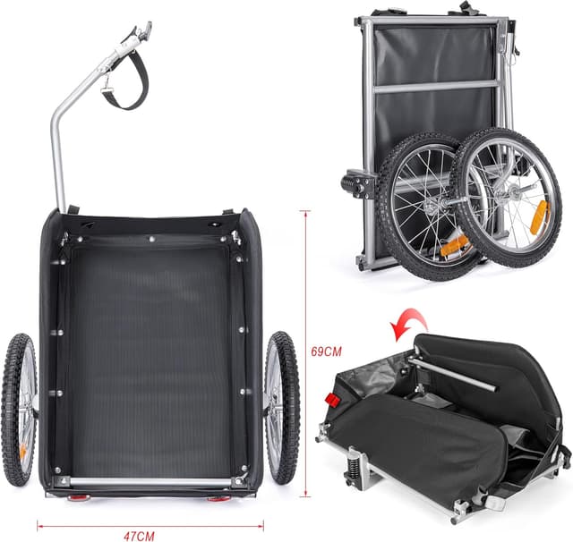 Detalle 2 de Fahrradanhänger 120 l für 40 kg CXWXC