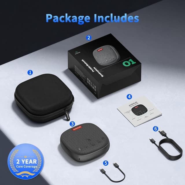 Thumbnail 5 de AIRHUG AIRHUG 01 Bluetooth Konferenzlautsprecher Mikrofon