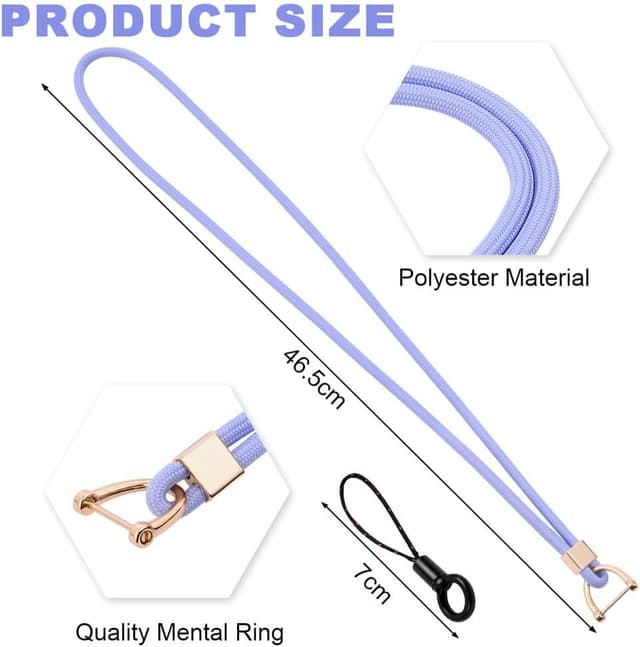 Thumbnail 1 de Vicloon Cordino da collo Viola 46,5 cm