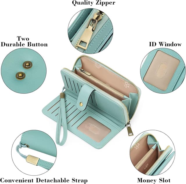 Detalle de GAEKEAO vegan leather wallet 20 cm