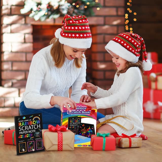 Thumbnail 5 de ZMLM Rainbow Scratch Notebook 2-Pack 🎨