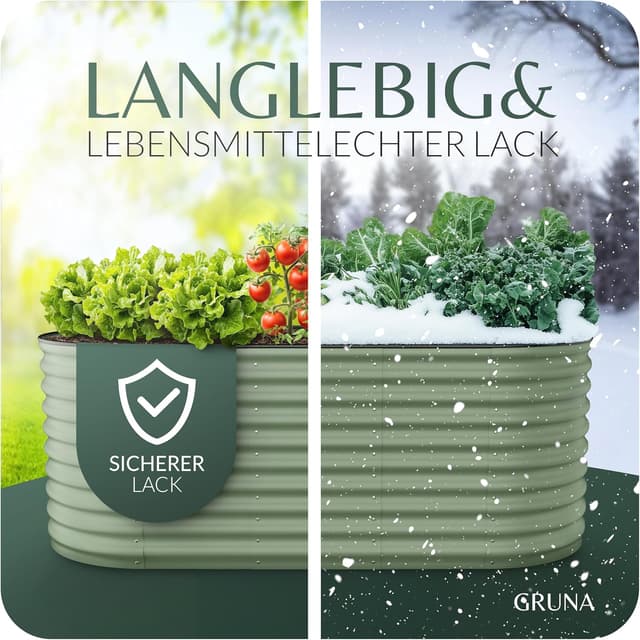 Detalle de GRUNA letto rialzato in metallo 200x60x42 cm, kit modulare 6 in 1 antiruggine