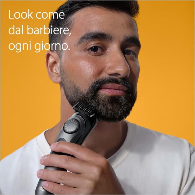 Detalle de Braun Series 7 regolabarba uomo e rasoio elettrico BT7441 Nero con ProBlade e 40 lunghezze