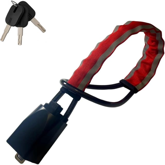 Detalle de Steering wheel lock with reflective stripe