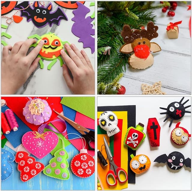 Thumbnail 6 de Ainiv 30 x 20 cm Felt Fabric Sheets 40-pack 🎨