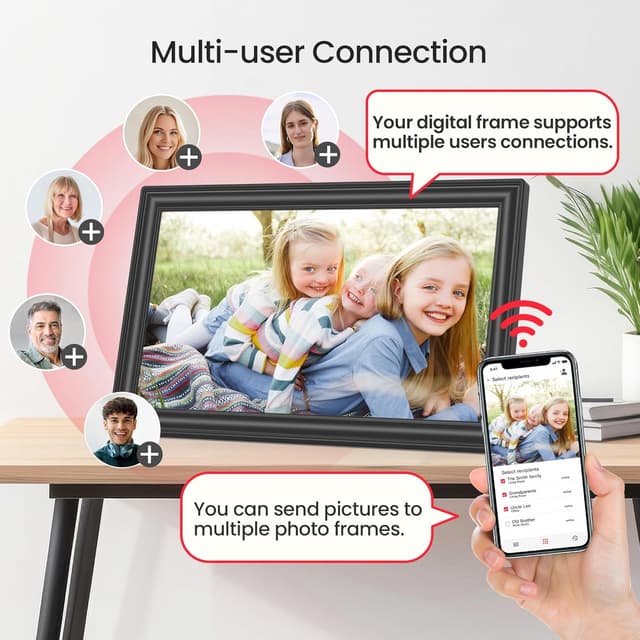 Thumbnail 6 de 64GB Frameo 15.6" Digital Picture Frame