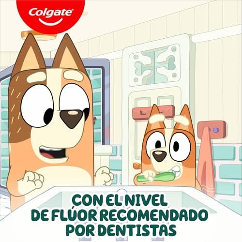 Detalle 2 de Colgate Kids Bluey Pasta Sabor Fresa 50 ml Pack 12 🪥