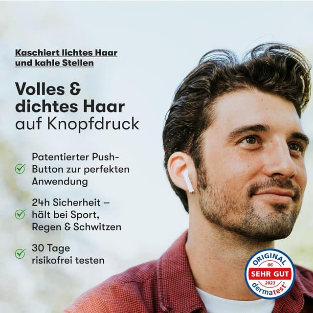 Detalle 2 de O.C. HAIRCARE Streuhaar Haarverdichtung 11 Farben