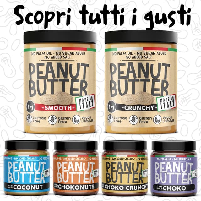 Thumbnail 6 de Burro di Arachidi Proteico Crunchy 1 kg — 30% proteine 🥜