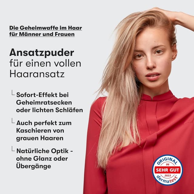 Detalle 2 de Ansatzpuder für Haarverdichtung 9 Farben