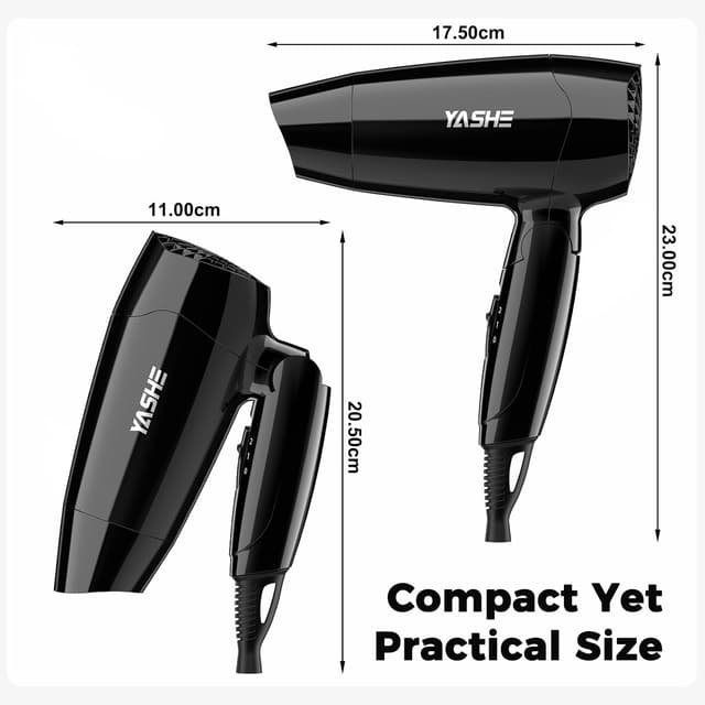 Thumbnail 5 de YASHE Mini Asciugacapelli 1200W