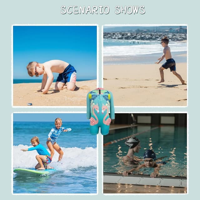 Thumbnail 6 de HiABsee Toddler Swimsuit UPF 50+