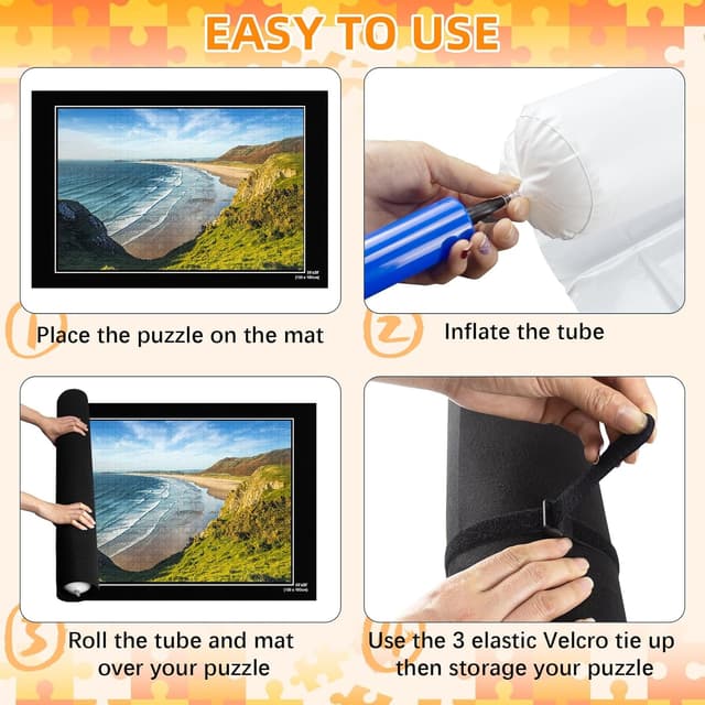 Detalle de MOZOOSON Tapete Puzzle 118x80 cm