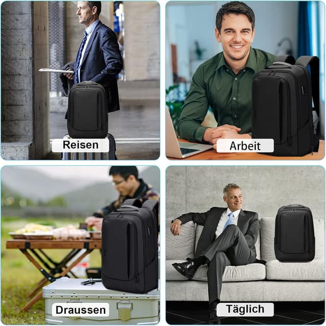 Thumbnail 6 de FENRUIEN Erweiterbarer Laptop Rucksack 38L 15,6 Zoll