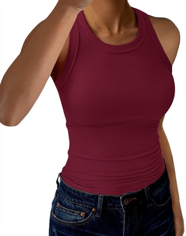 Thumbnail 6 de GKBK Womens High Neck Ribbed Tank top
