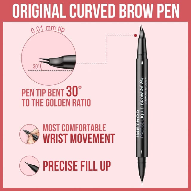 Detalle 2 de iMethod Curved Eyebrow Pen 2-in-1