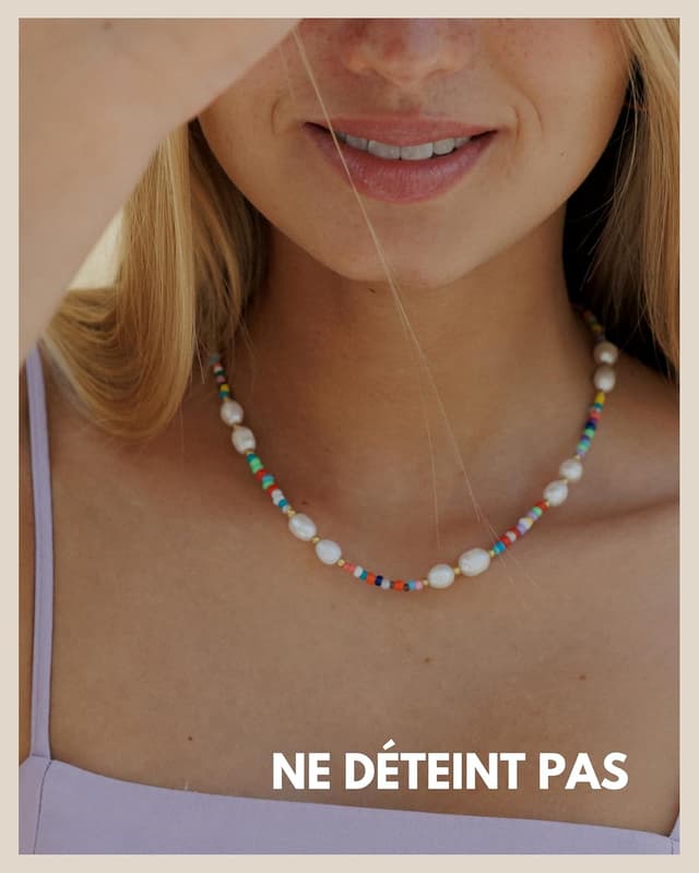 Thumbnail 4 de Collier de perles 45 cm