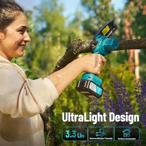 Thumbnail 4 de SEESII Mini Motosierra Eléctrica 6" con Batería y Cadena 🔋