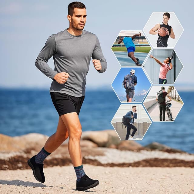 Detalle de PUTUO ABS Rutschfeste Socken für Herren (4 Paar) mit Noppen – Stopper-/Stoppersocken aus Baumwolle