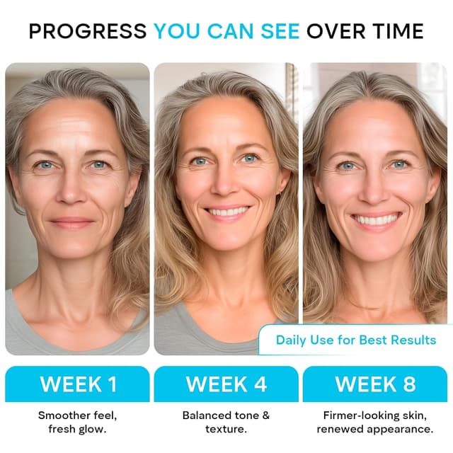 Detalle de Retinol Face Moisturizer Cream for Face & Neck with 1% Retinol and Hyaluronic Acid (Day & Night), 1.85 fl oz