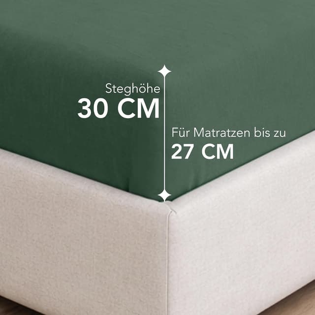 Detalle de Dreamzie Spannbettlaken 180x200 cm aus Jersey