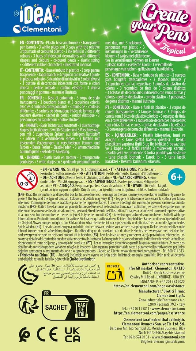 Detalle de Clementoni Idea Deine Stift-Kreationen 3 Stifte