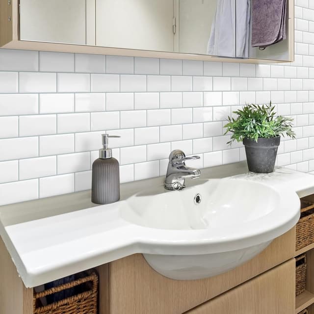 Thumbnail 1 de Tiwoos azulejos adhesivos 3D ladrillo 30.5 cm