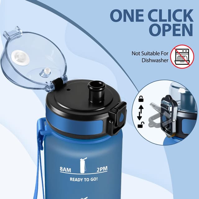 Thumbnail 2 de Mulbijeo Botella 1000ML con lema motivacional