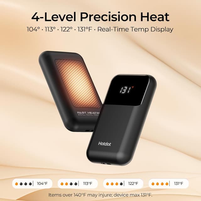 Thumbnail 3 de Hotdot Hand Warmers Rechargeable 131°F