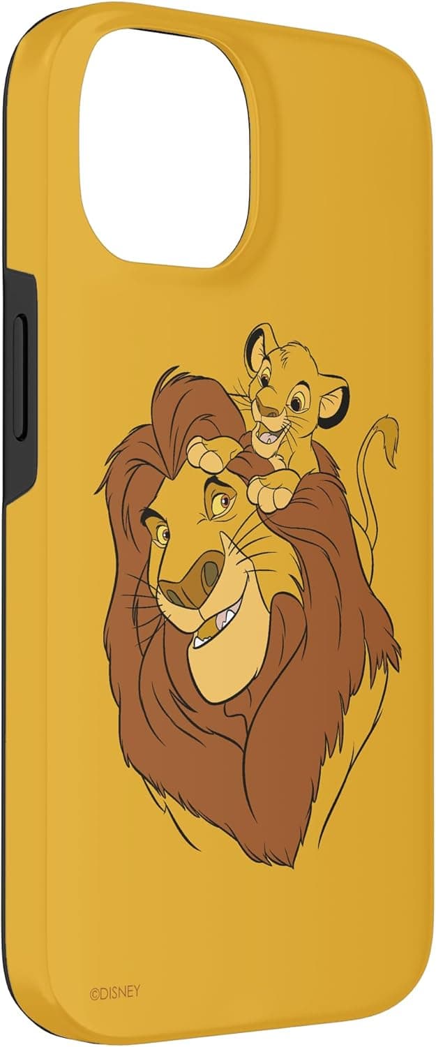 Detalle de Custodia iPhone 14 Il Re Leone Simba e Mufasa