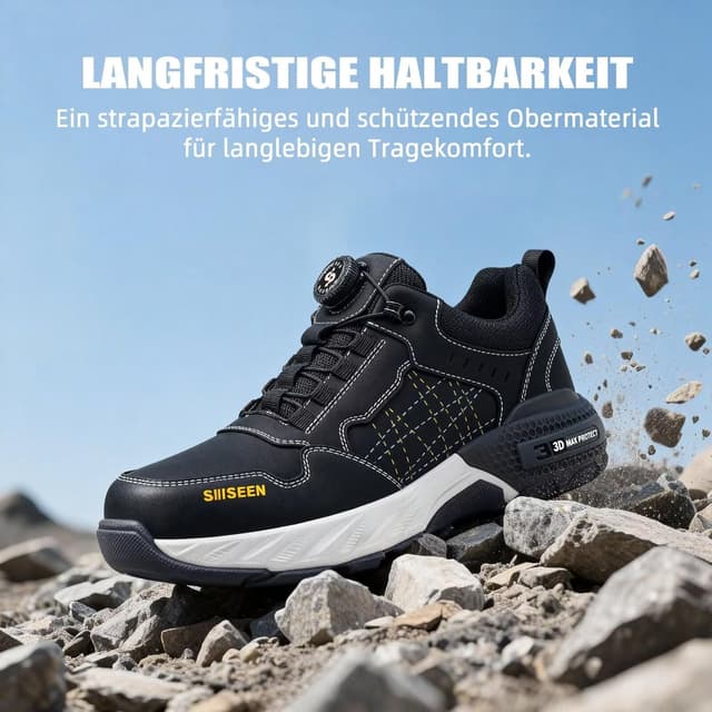 Thumbnail 6 de Arbeitsschuhe Herren Stahlkappe Sicherheitsschuhe