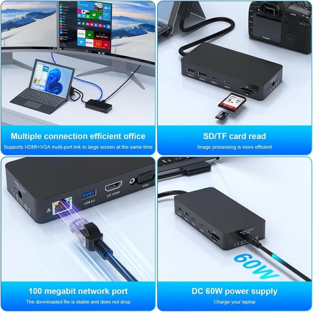 Thumbnail 6 de Station d’accueil Surface 11 en 1 72 W