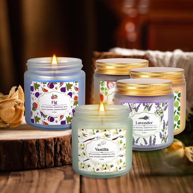 Detalle de Scented candles 12 pack with essential oils