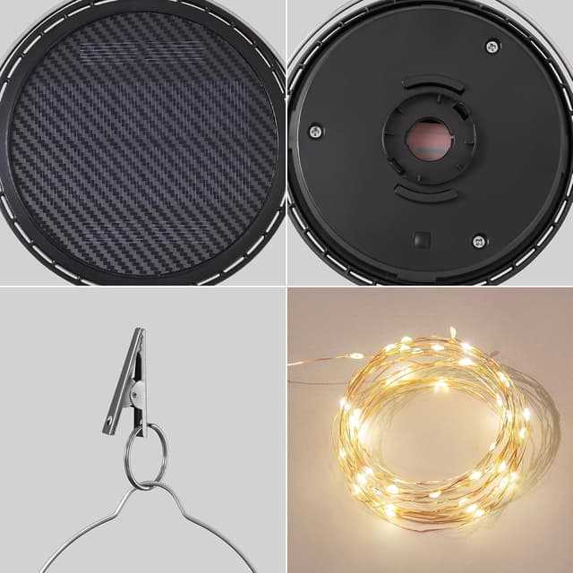 Thumbnail 6 de DAWALIGHT Farol Solar Exterior JardÃn con Guirnalda LED 🌟