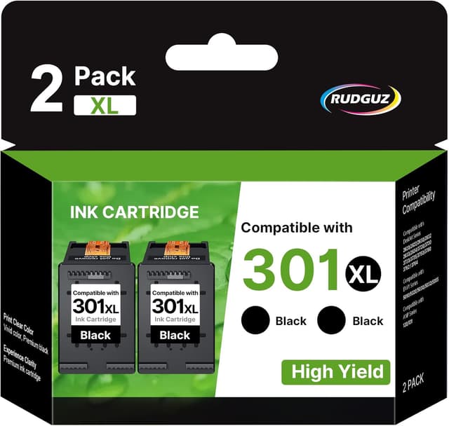 Detalle de 301 XL Schwarz 2er-Pack Druckerpatronen 🖨
