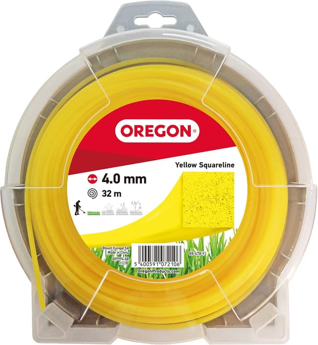 Imagen de Oregon Yellow Square 4.0mm×32m hilo cuadrado para desbrozadora en OfertitasTOP