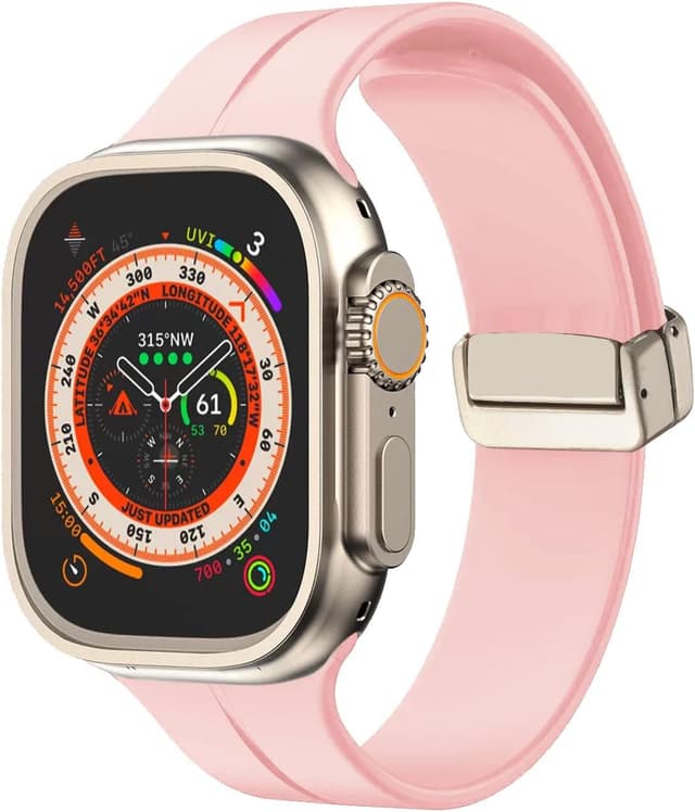 Detalle de MUENShop silicone strap with magnetic clasp for Apple Watch (38/40/41mm)