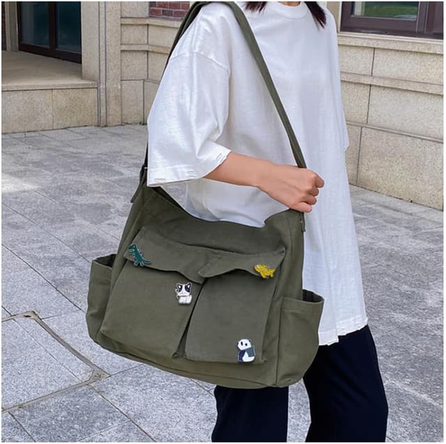 Thumbnail 6 de Aucuu Borsa donna tracolla Tote/Shopper con scomparti per scuola, lavoro e viaggi