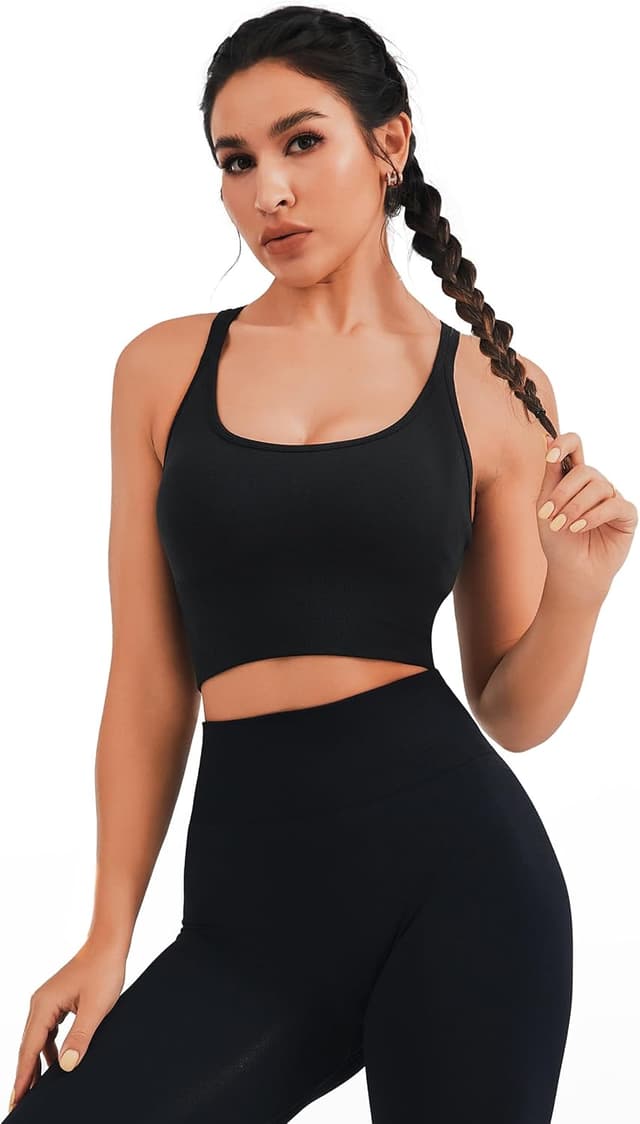 Detalle de JOYSPELS longline seamless sports bra