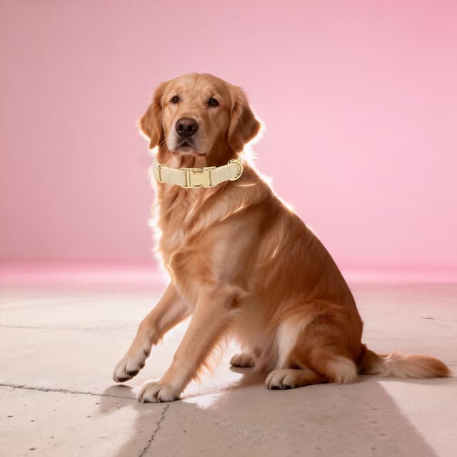 Thumbnail 6 de Petiry Tweed Dog Collar with Quick Release Buckle (Beige) – Adjustable 40–66cm