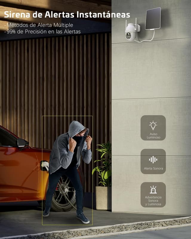 Thumbnail 5 de Cococam 2PCS 2K Cámara Vigilancia Exterior