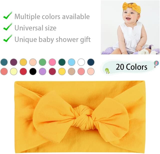 Detalle de Aolso Fasce e fiocchi per capelli da neonata a bambina