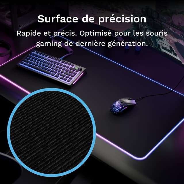 Thumbnail 4 de Glorious Gaming GMP 2 GLED 915×460 tapis de souris