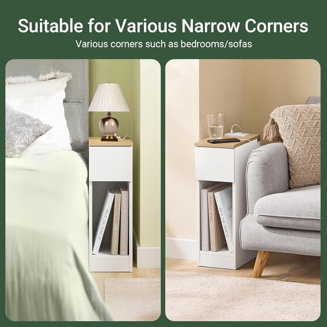 Thumbnail 4 de SoBuy FBT111-E Table de chevet étroite 20 cm