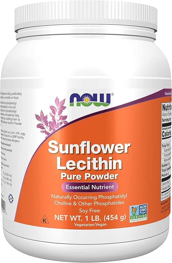 Imagen de Now Foods Sunflower Lecithin 🌻 - Puro Vegano 454g Libre de Gluten en OfertitasTOP