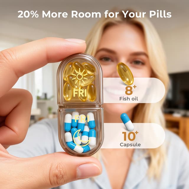 Thumbnail 2 de Betife 7‑Day Pill Box Organiser 2x Daily