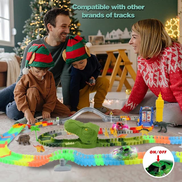 Thumbnail 2 de Autorennbahn Glow Tracks 240 Stück 3 Jahre