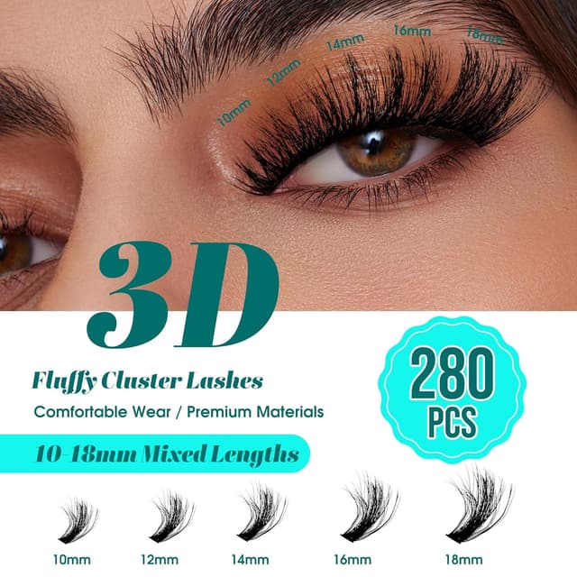 Detalle 2 de Gemerry Wimpern-Extensions 3D DIY 100D